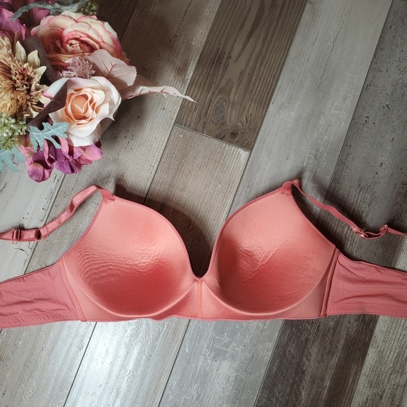 Auden The Bliss Wireless Lightly Lined Women's Rose Pink Bra Size 38D EUC - Picture 6 of 16